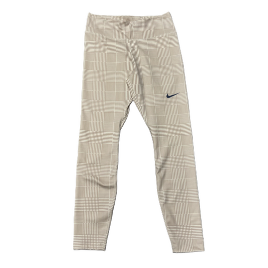 Athletic Leggings By Nike In Tan, Size: M