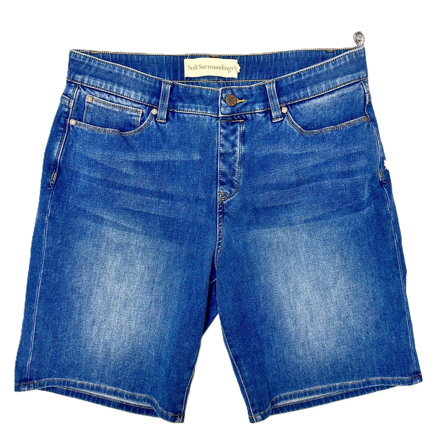 Shorts By Soft Surroundings In Blue Denim, Size: L