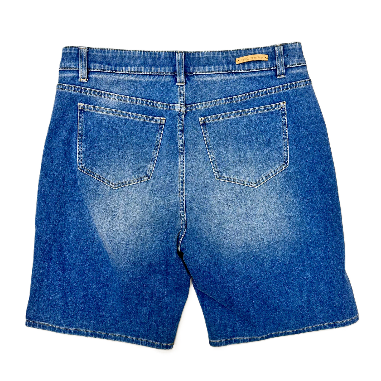 Shorts By Soft Surroundings In Blue Denim, Size: L