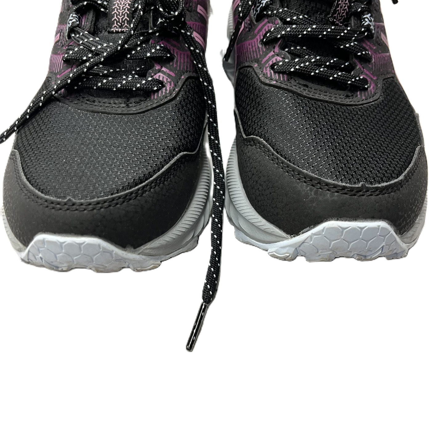 Shoes Athletic By Asics In Black & Purple, Size: 6