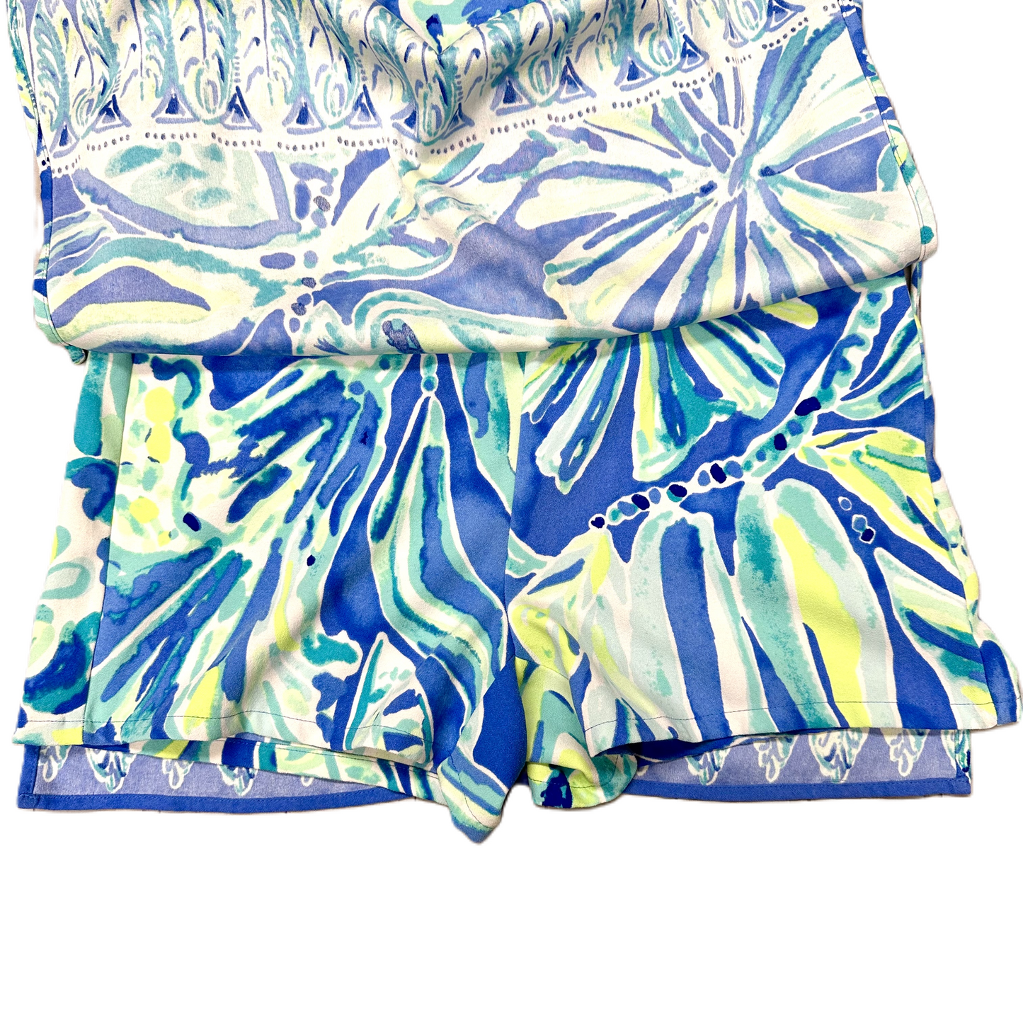 Dress Designer By Lilly Pulitzer In Blue & Green, Size: Xs