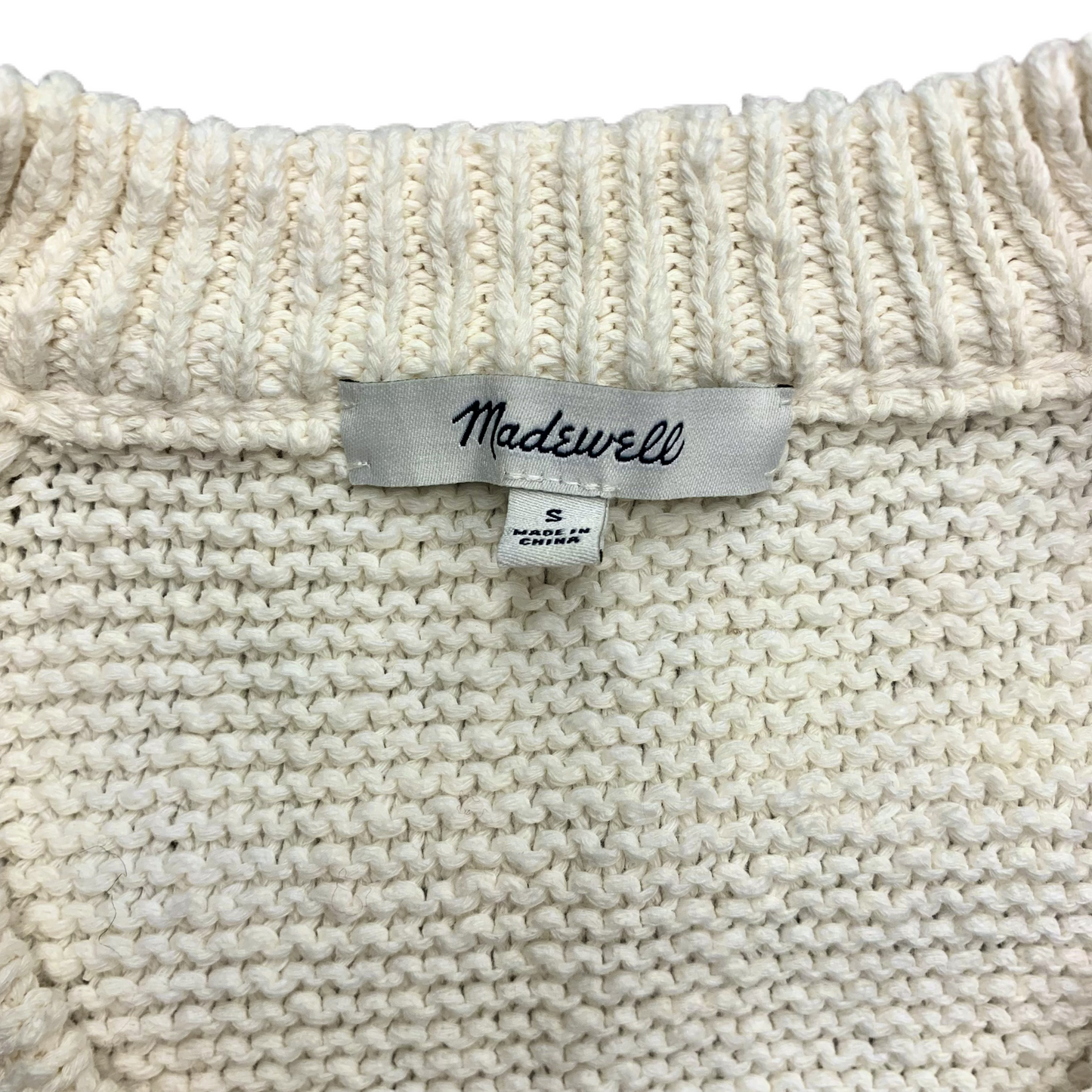 Sweater By Madewell In Cream, Size: S