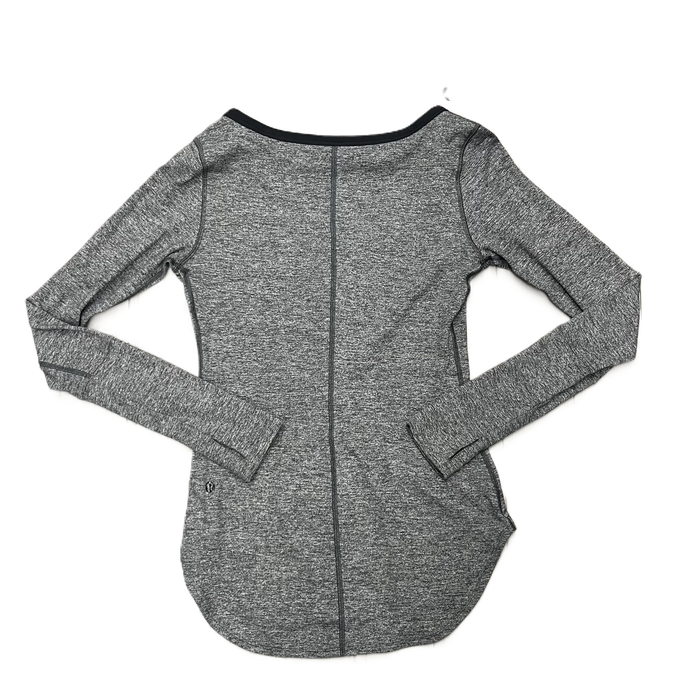 Athletic Top Long Sleeve Crewneck By Lululemon In Grey, Size: S