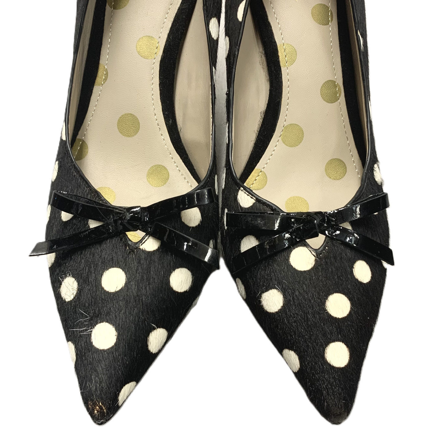 Shoes Heels Kitten By Boden In Polkadot Pattern, Size: 9.5