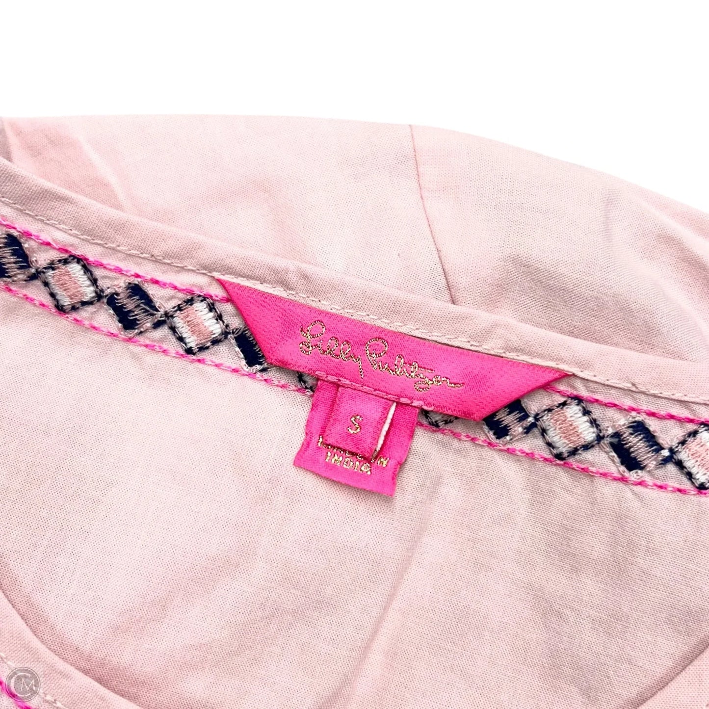 Top Long Sleeve Designer By Lilly Pulitzer In Pink, Size: S