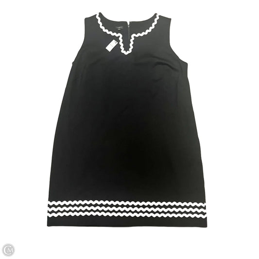 Dress Casual Midi By Talbots In Black & White, Size: 1x