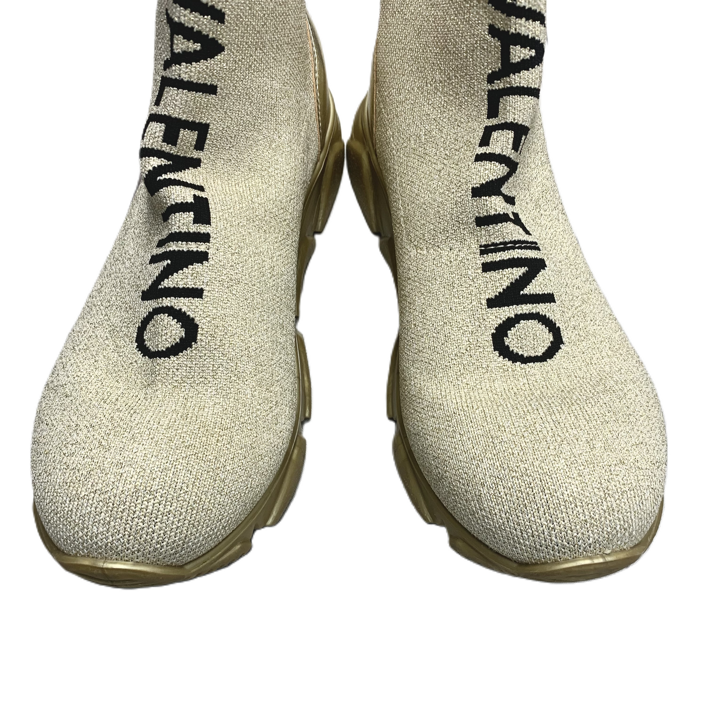 Shoes Designer By Valentino-mario In Gold, Size: 6.5