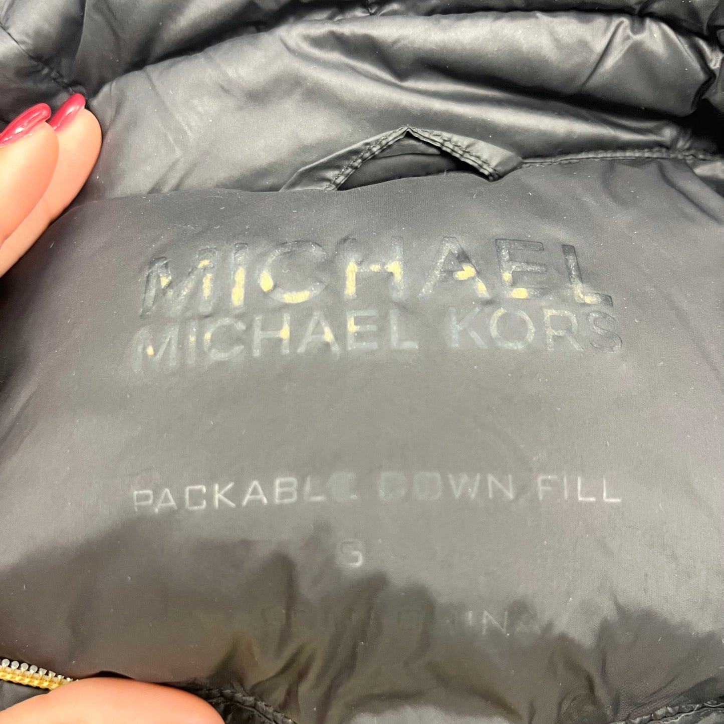 Coat Puffer & Quilted By Michael By Michael Kors In Black, Size: S