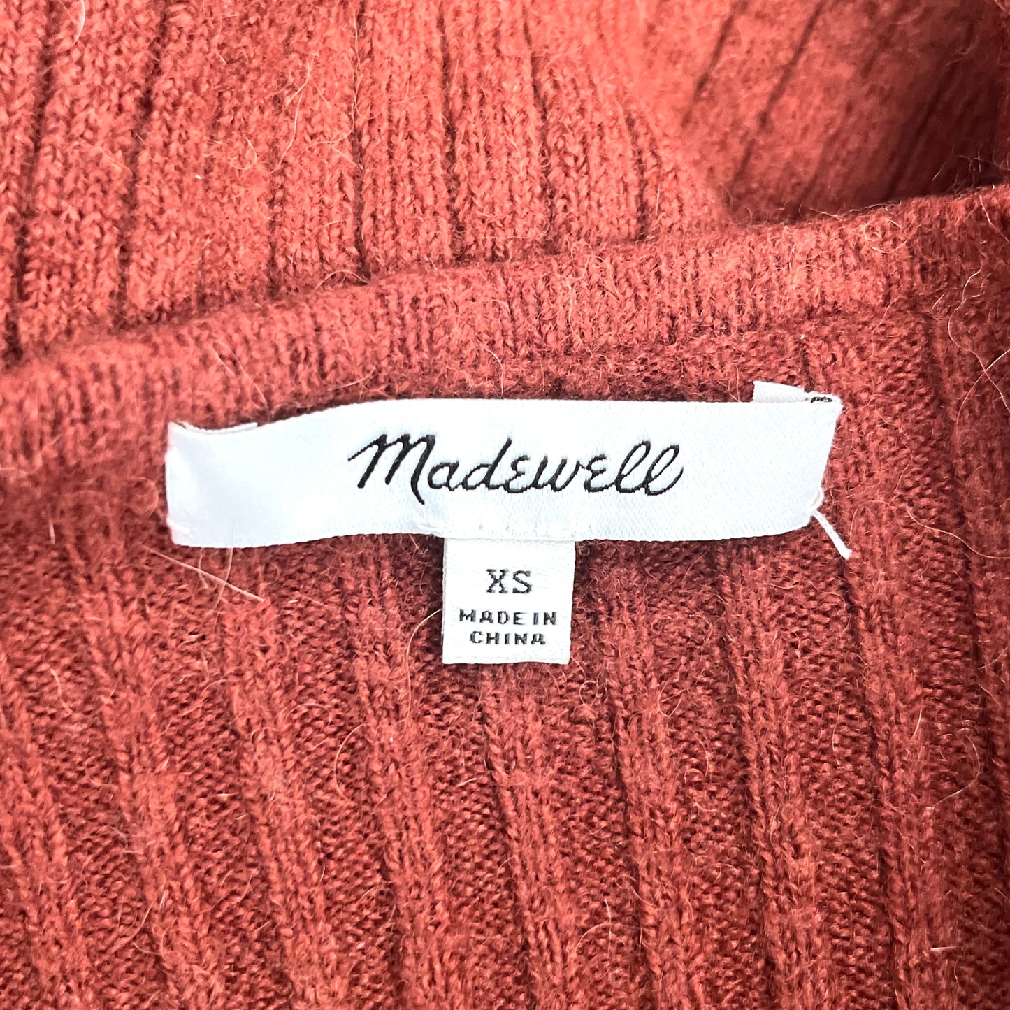 Sweater Cardigan By Madewell In Orange, Size: Xs