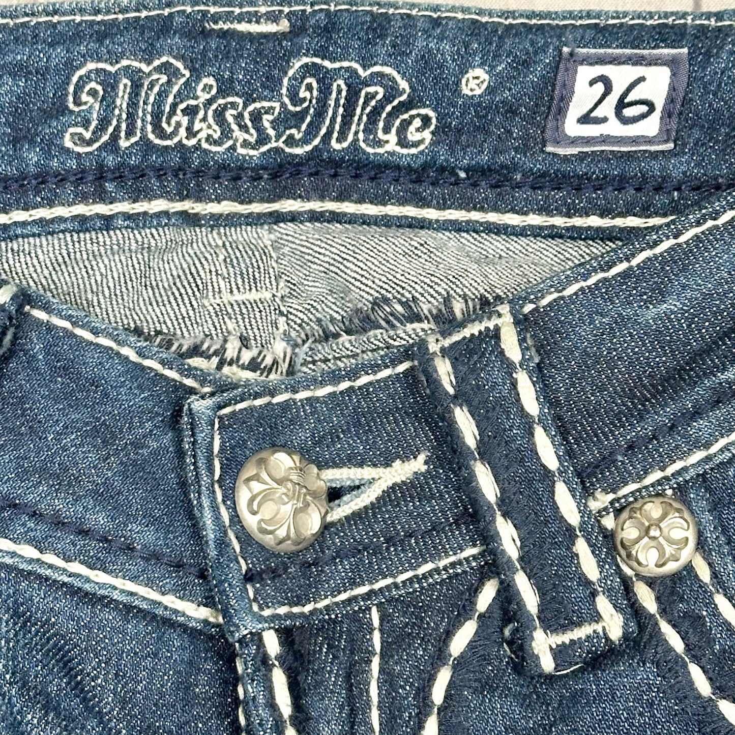 Jeans Boot Cut By Miss Me In Blue Denim, Size: 2