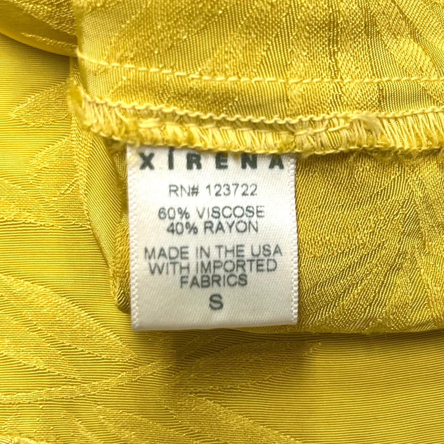 Top Sleeveless By Xirena In Yellow, Size: M