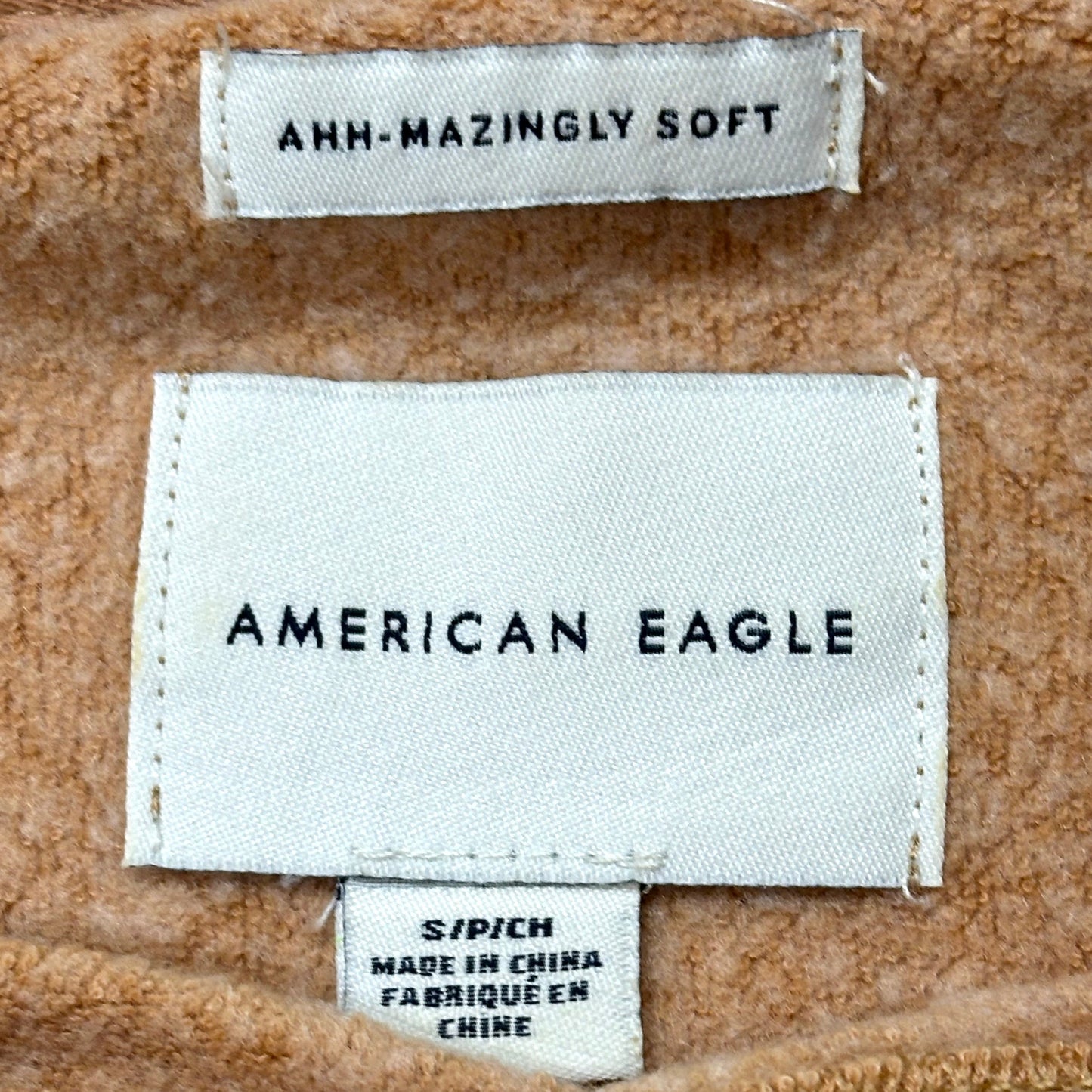 Sweatshirt Crewneck By American Eagle In Tan, Size: S