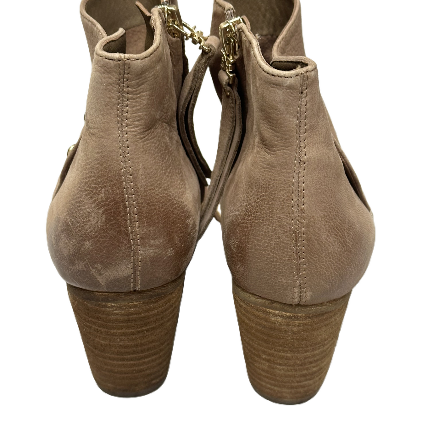 Boots Ankle Heels By Sam Edelman In Brown, Size: 7.5