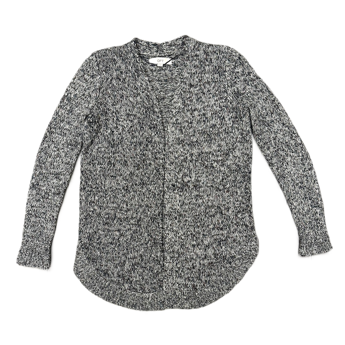 Sweater Cardigan By Loft In Grey, Size: Xs