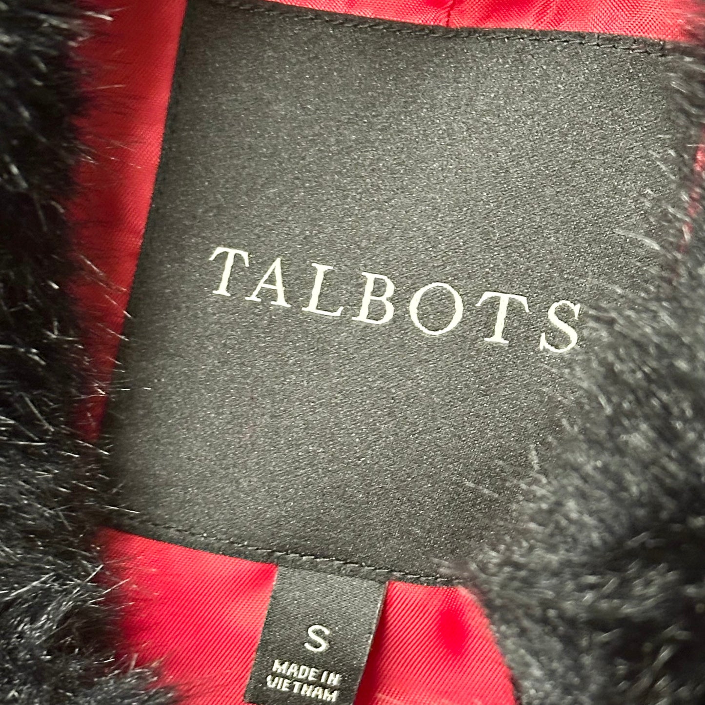 Coat Wool By Talbots In Red, Size: S