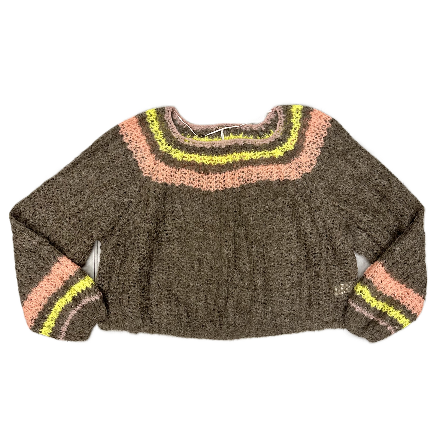 Sweater By Free People In Brown & Orange, Size: M