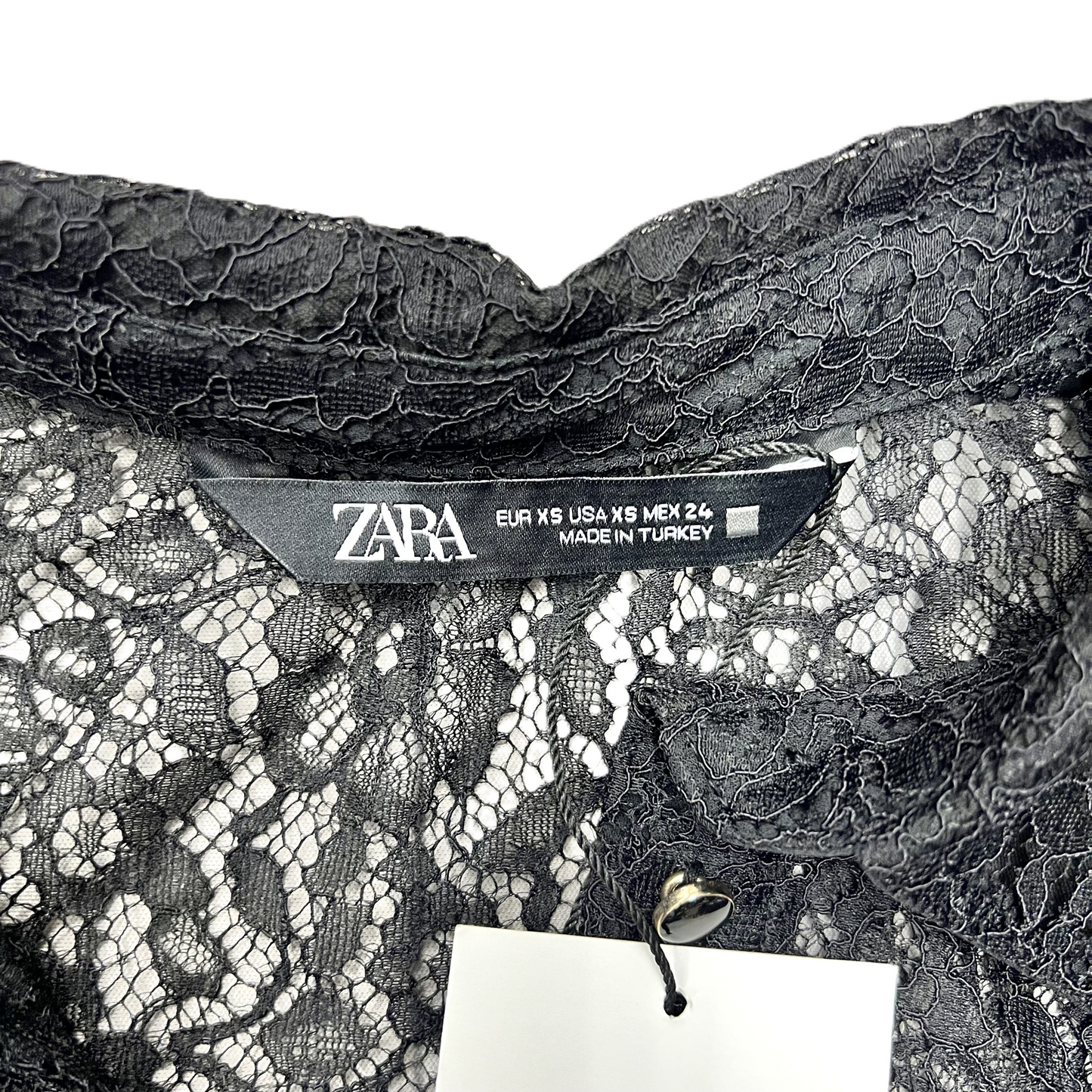 Bodysuit By Zara In Black, Size: Xs