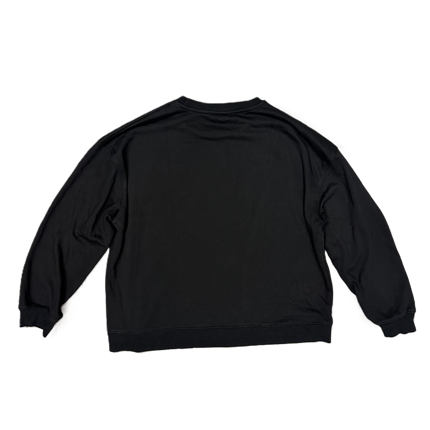 Sweatshirt Crewneck By Blue B In Black & Pink, Size: L