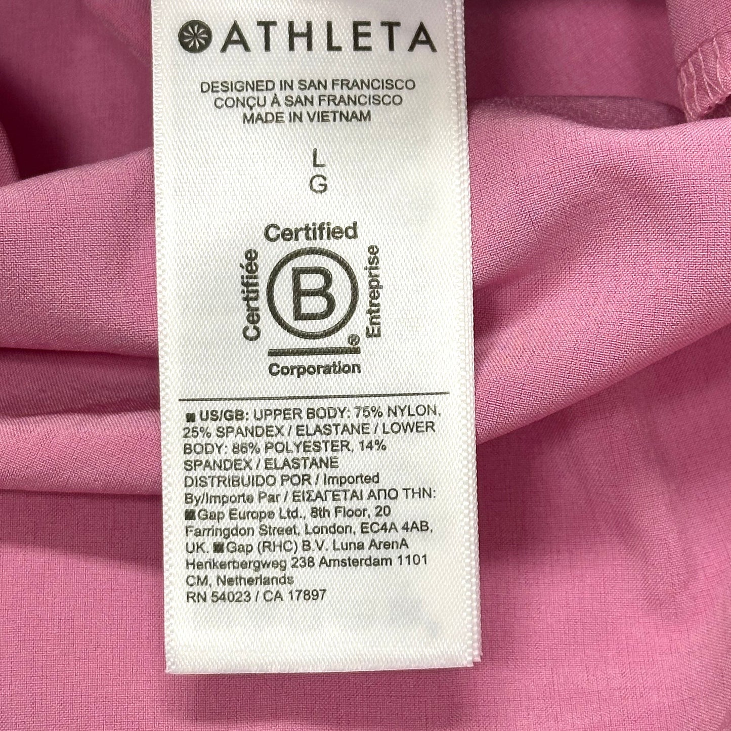 Dress Casual Maxi By Athleta In Pink, Size: L