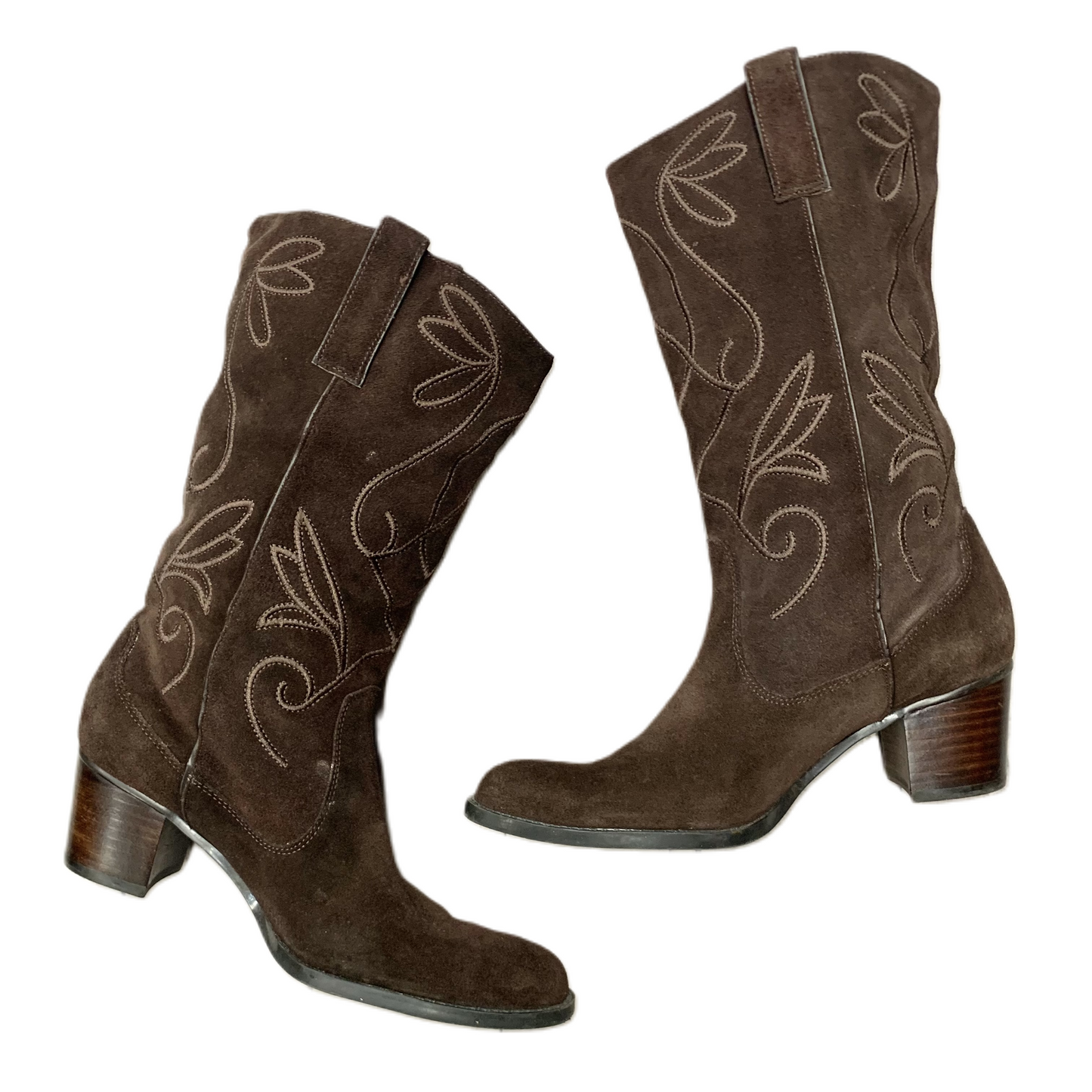 Boots Western By Bandolino In Brown, Size: 6.5