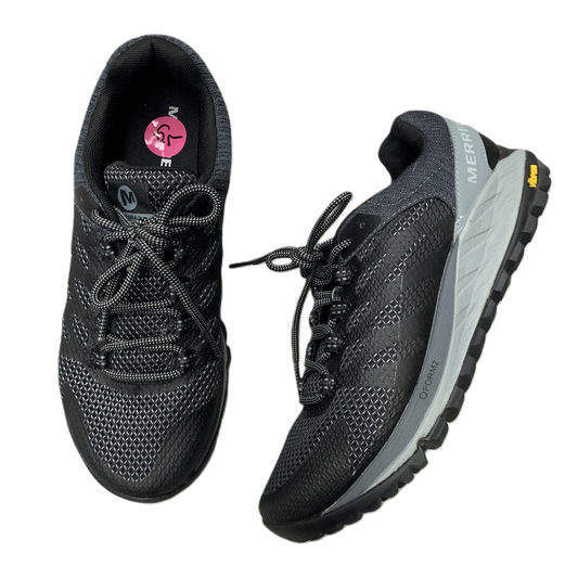 Shoes Athletic By Merrell In Black & Grey, Size: 6.5