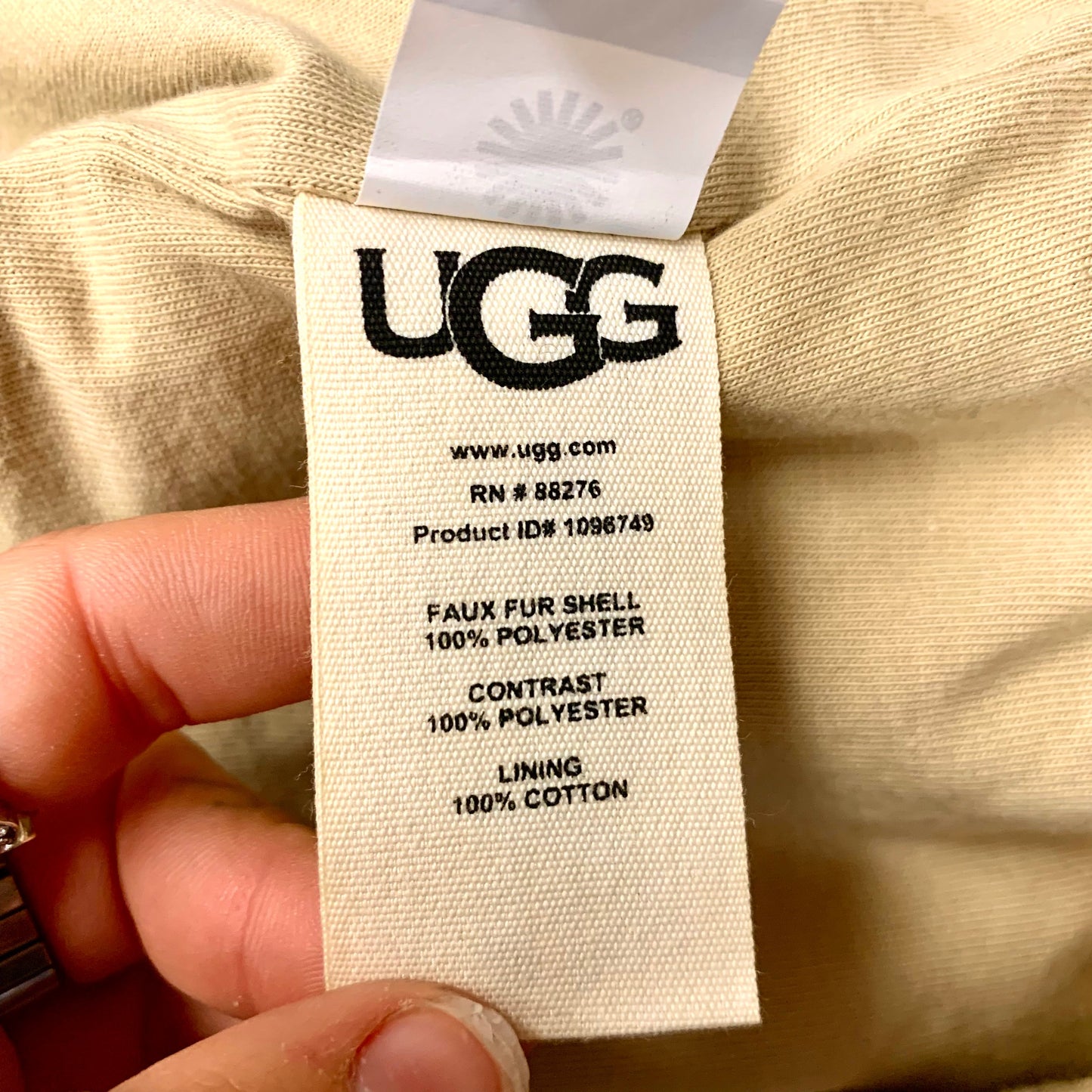 Coat Designer By Ugg In Tan, Size: S