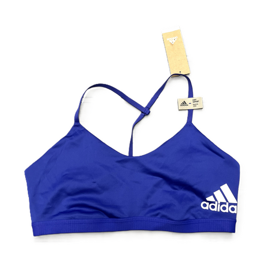 Athletic Bra By Adidas In Purple, Size: Xl