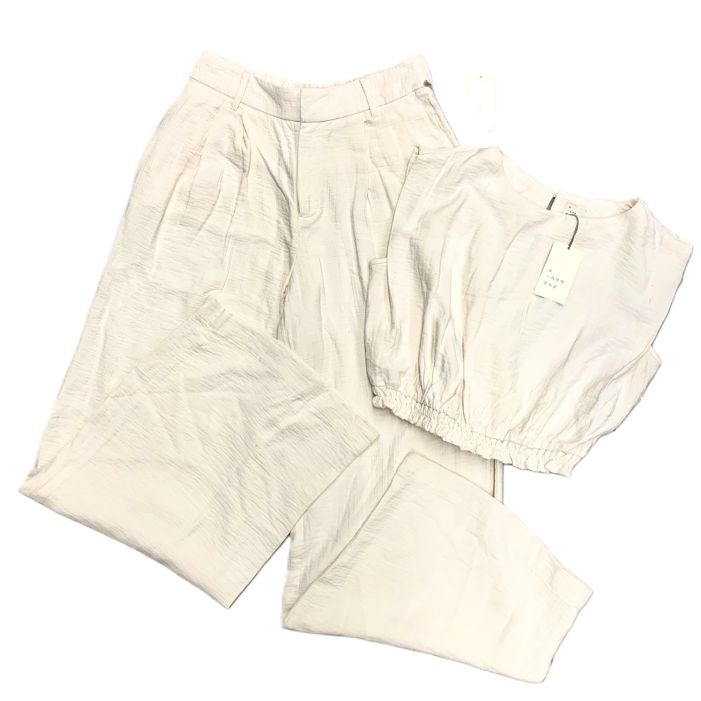 Pants Set 2pc By A New Day In Cream, Size: M