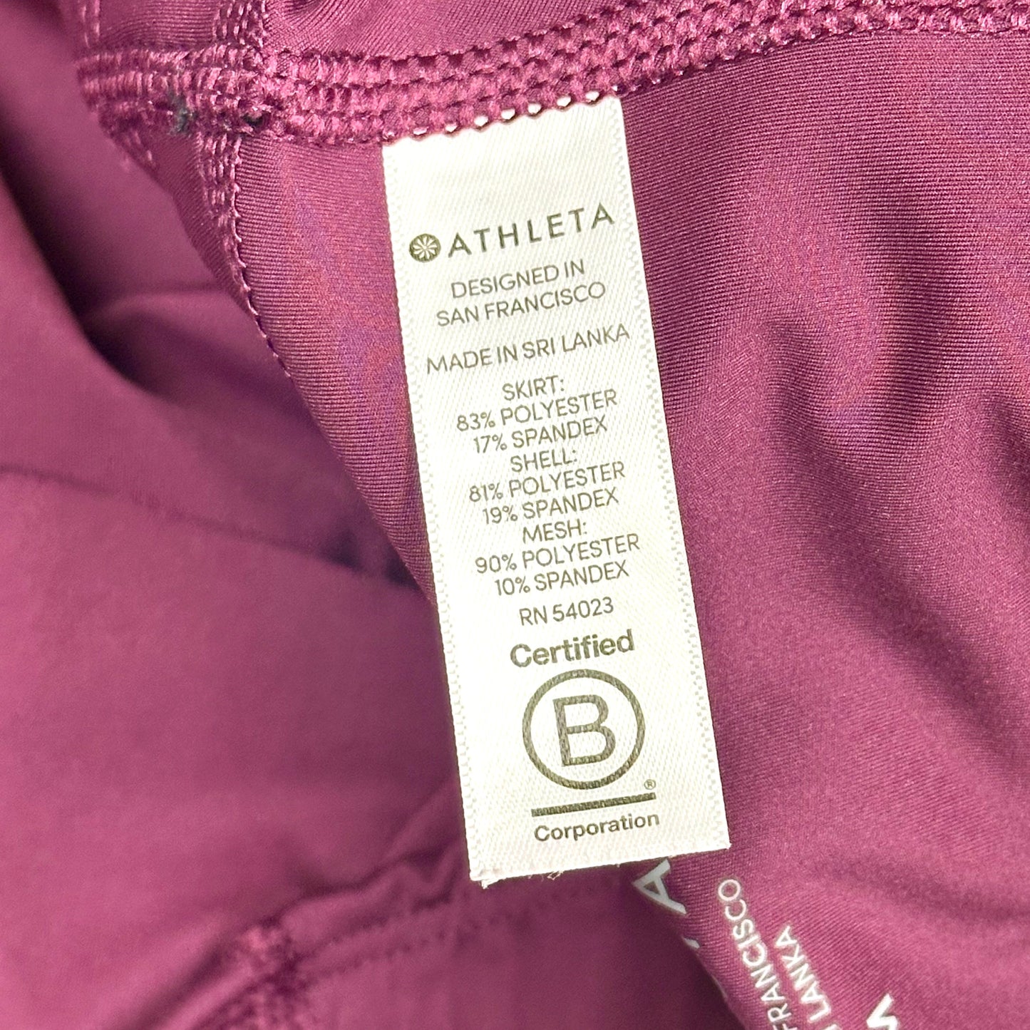 Athletic Skort By Athleta In Purple, Size: M