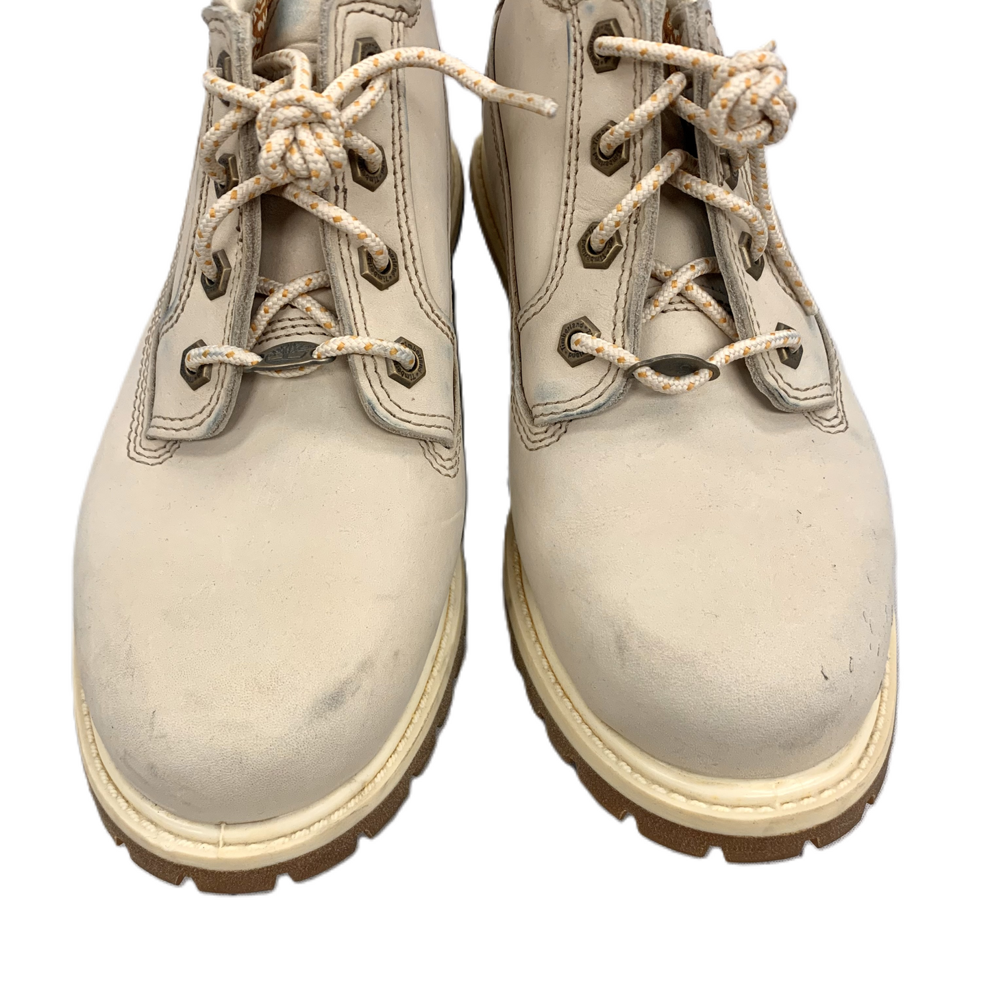 Boots Ankle Flats By Timberland In Cream, Size: 8