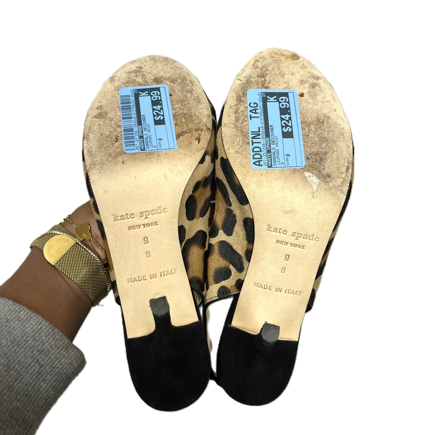 Sandals Designer By Kate Spade In Leopard Print, Size: 9