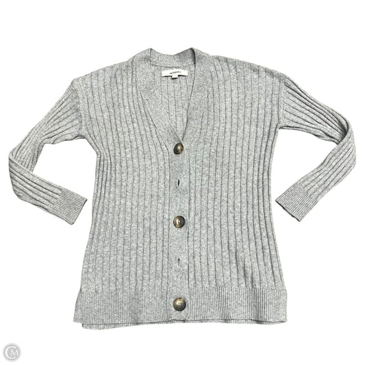 Sweater Cardigan By Loft In Grey, Size: Xs