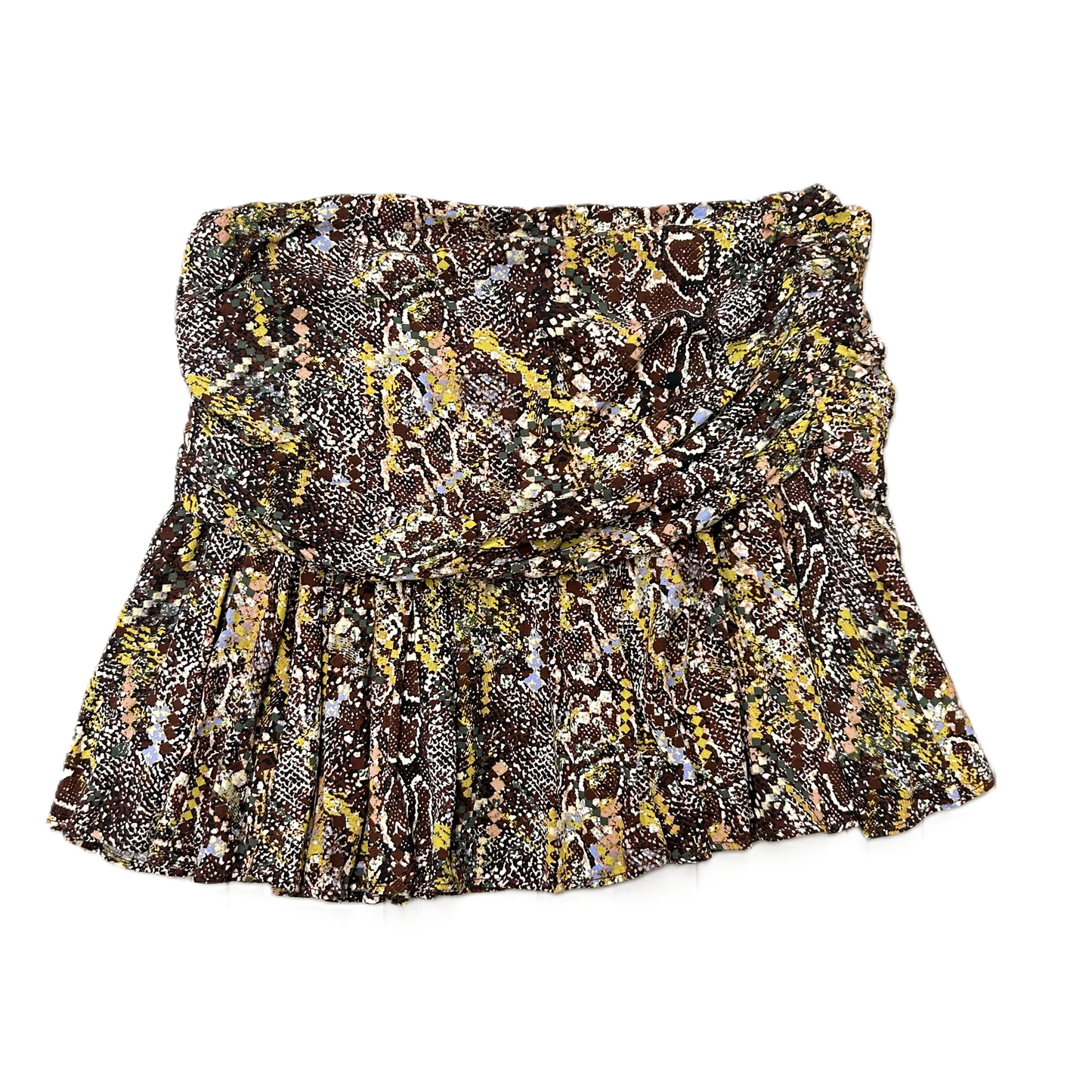 Skirt Mini & Short By Free People In Snakeskin Print, Size: 6