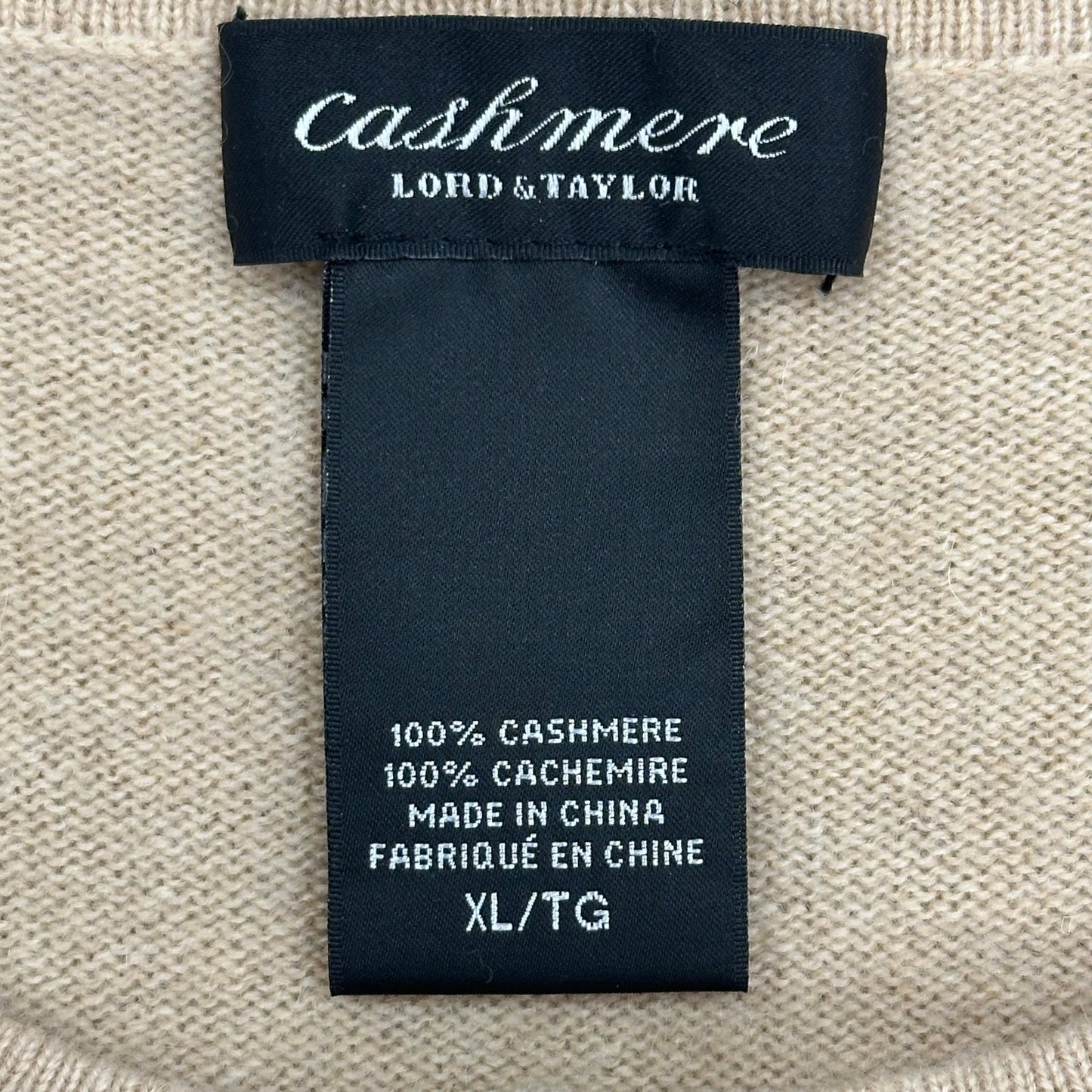 Sweater Cardigan By Lord And Taylor In Tan, Size: Xl