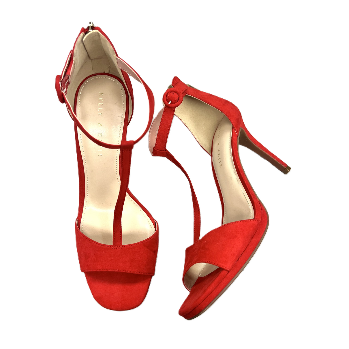 Sandals Heels Stiletto By Kelly And Katie In Red, Size: 10