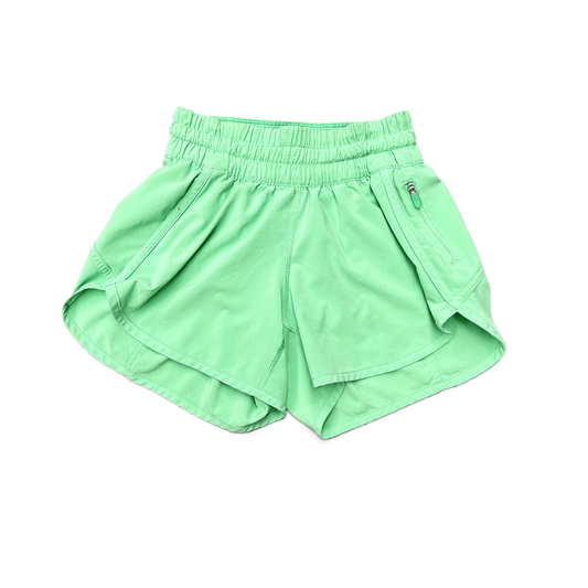 Athletic Shorts By Lululemon In Green, Size: 4