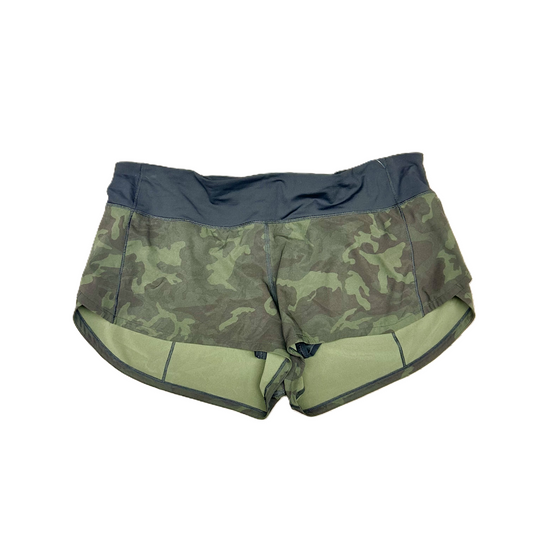 Athletic Shorts By Lululemon In Camouflage Print, Size: 10