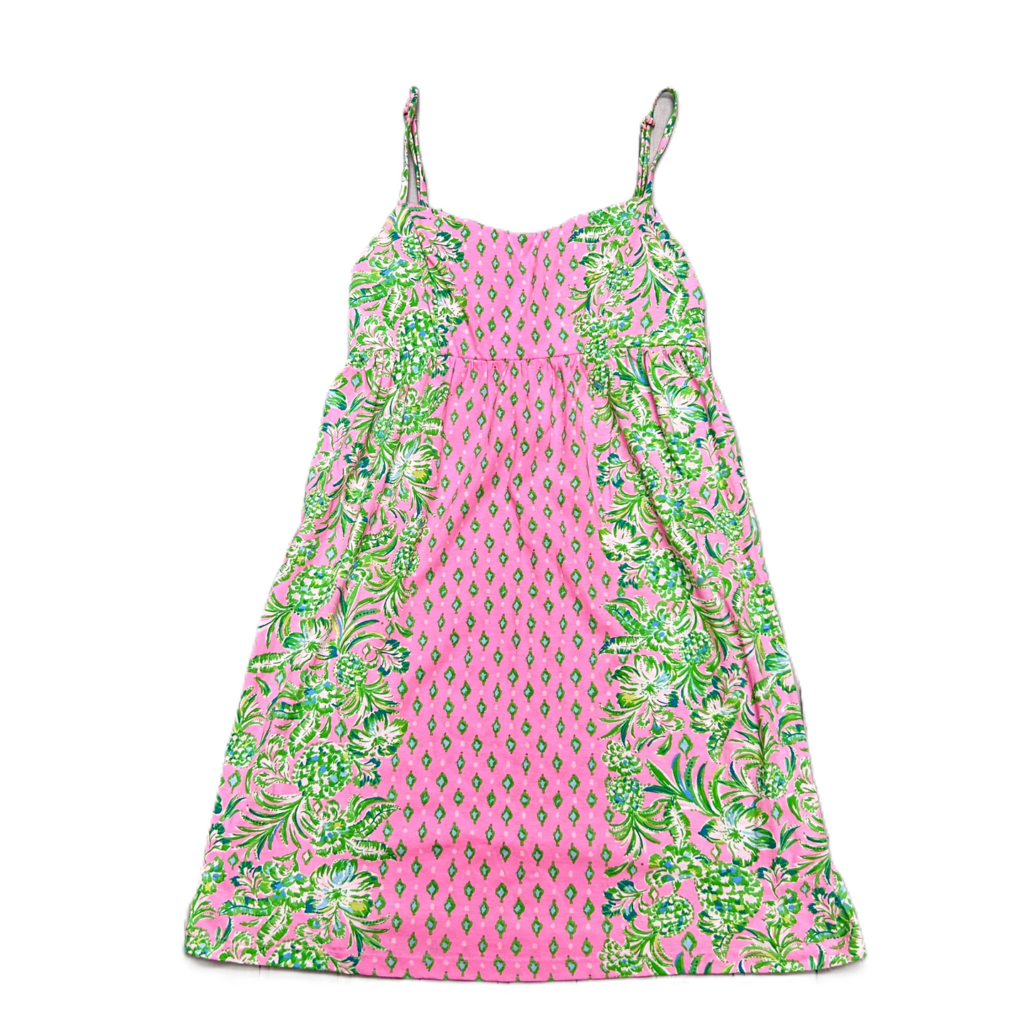 Dress Designer By Lilly Pulitzer In Green & Pink, Size: M