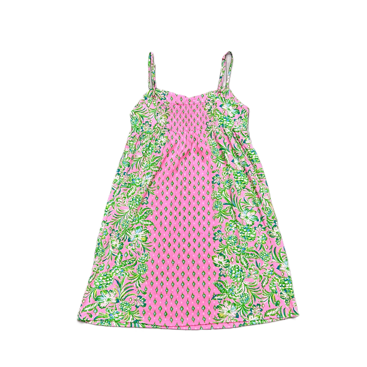 Dress Designer By Lilly Pulitzer In Green & Pink, Size: M