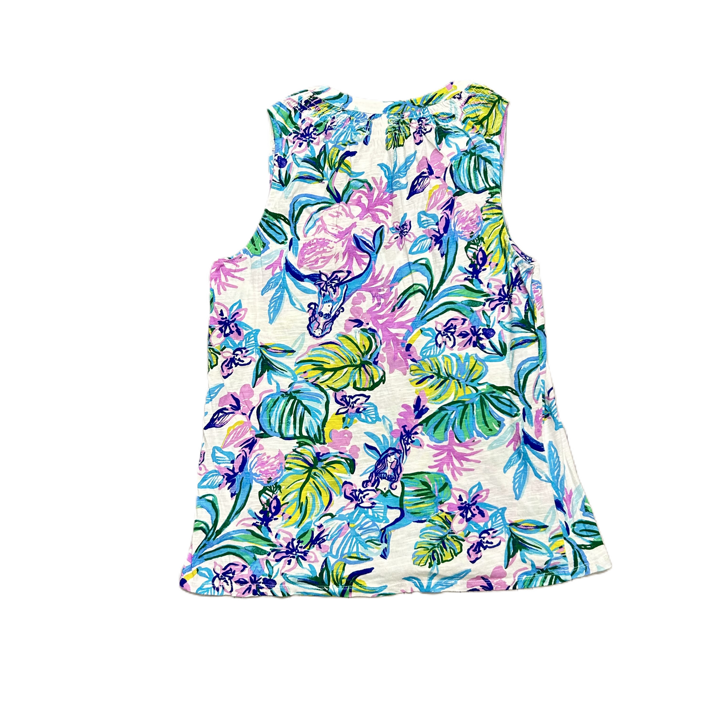 Top Sleeveless Designer By Lilly Pulitzer In Blue & Purple, Size: M