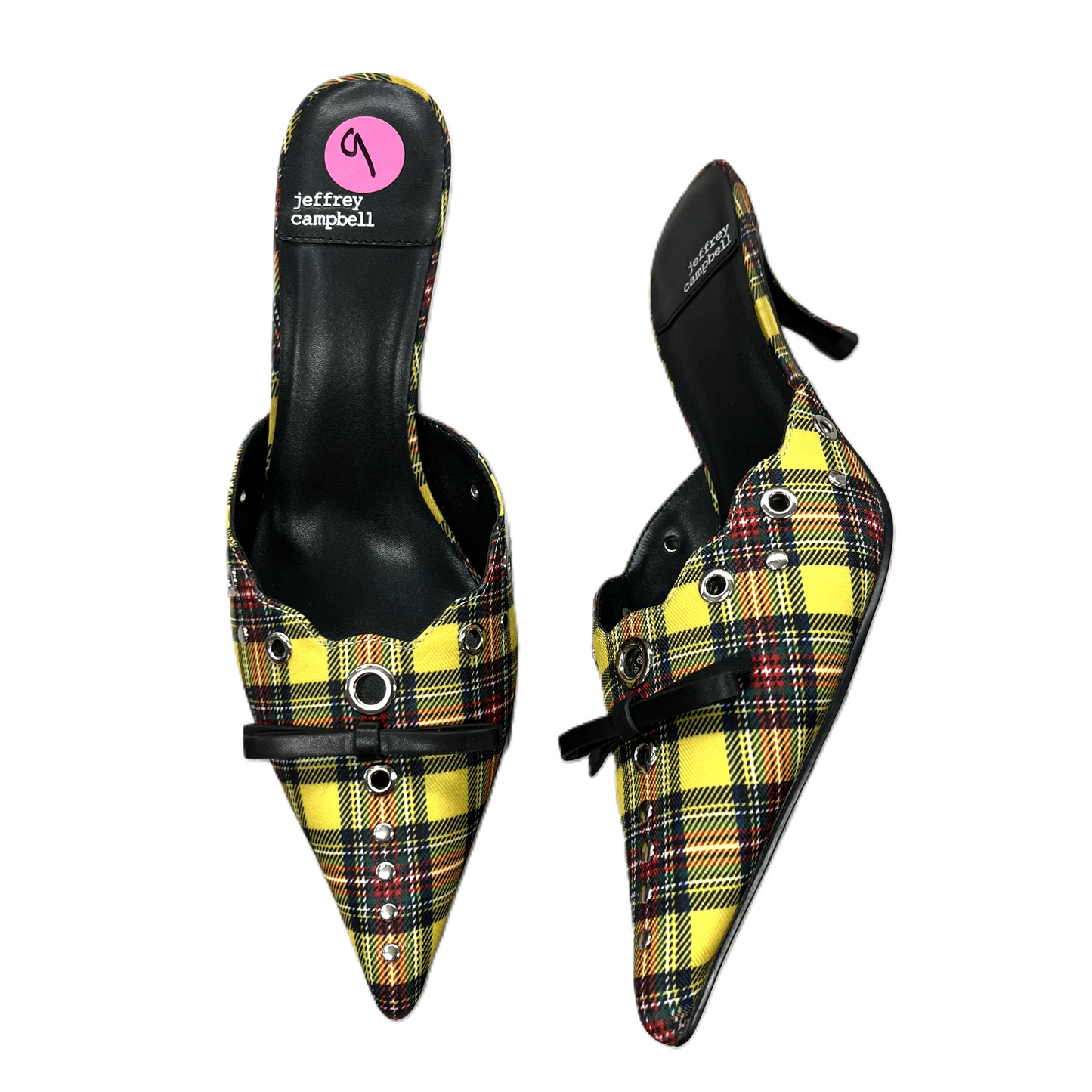 Shoes Heels Kitten By Jeffery Campbell In Plaid Pattern, Size: 9