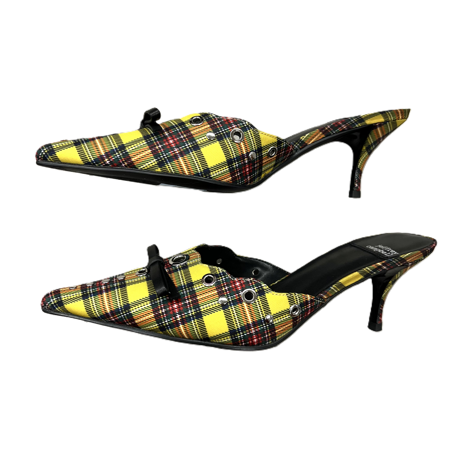 Shoes Heels Kitten By Jeffery Campbell In Plaid Pattern, Size: 9