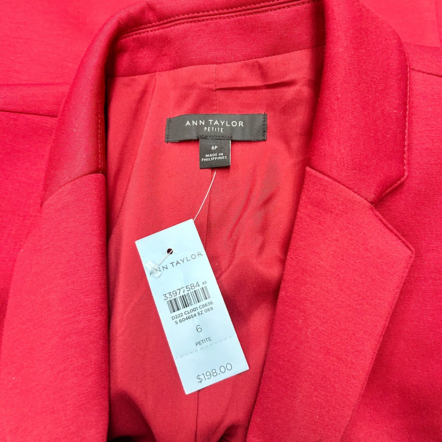 Blazer By Ann Taylor In Red, Size: S