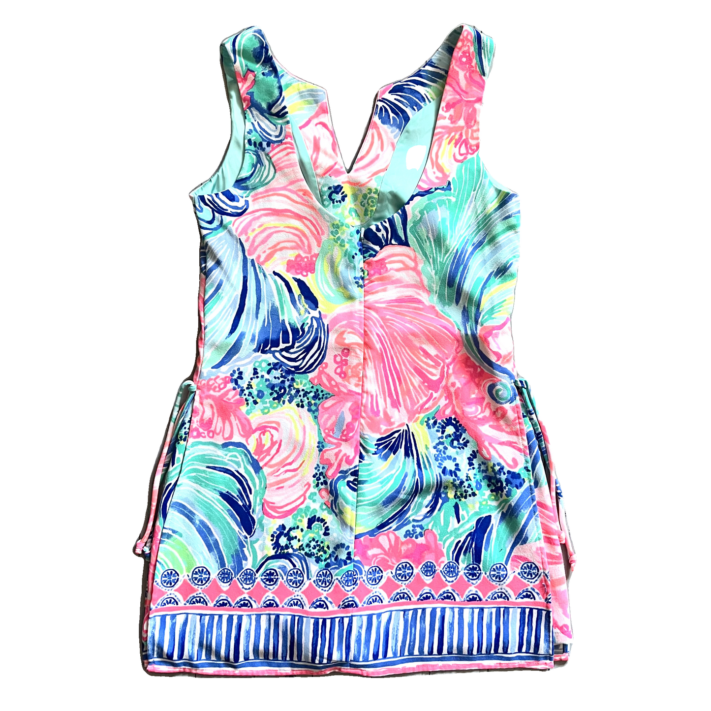 Romper Designer By Lilly Pulitzer In Blue & Pink, Size: Xs