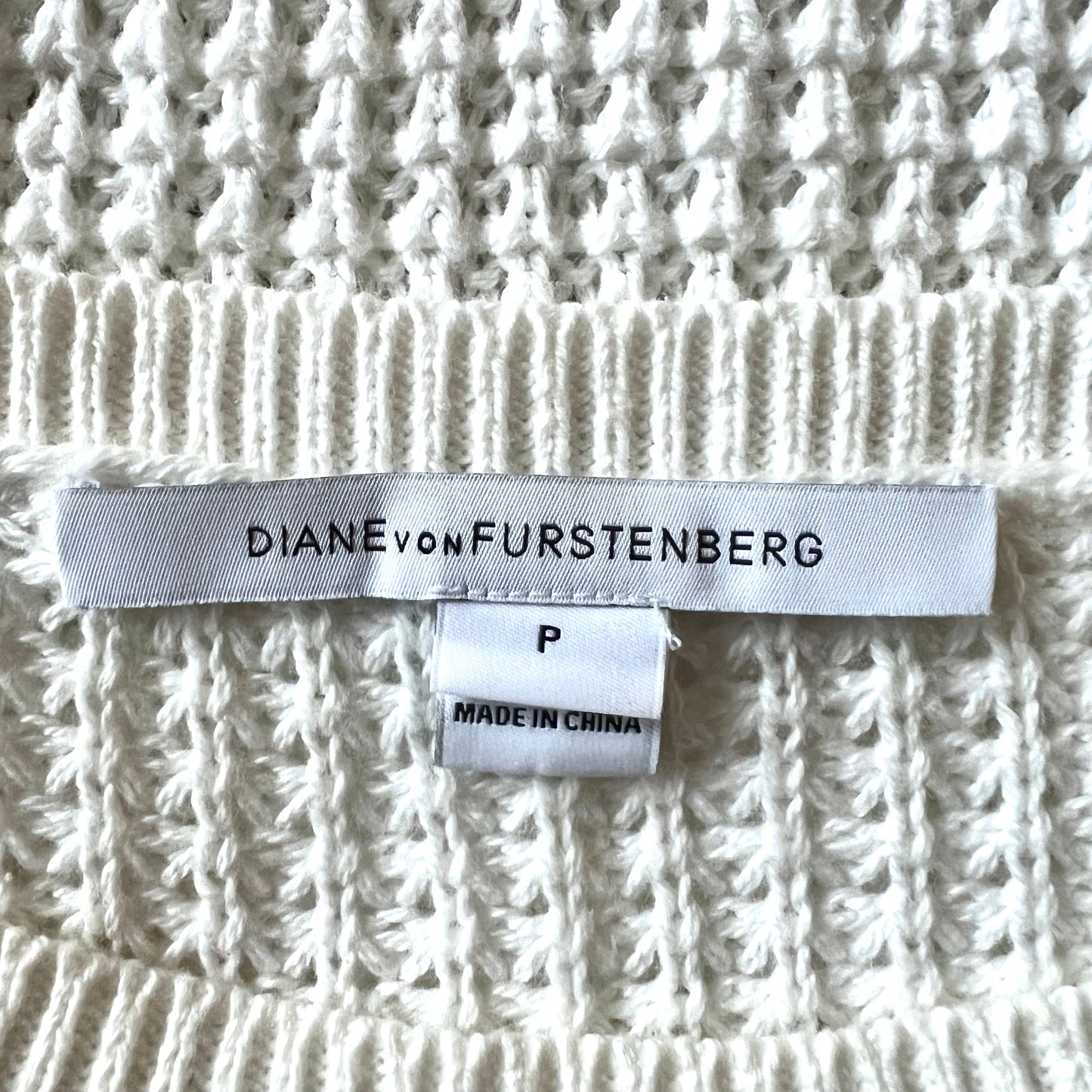 Sweater Designer By Diane Von Furstenberg In Cream, Size: S