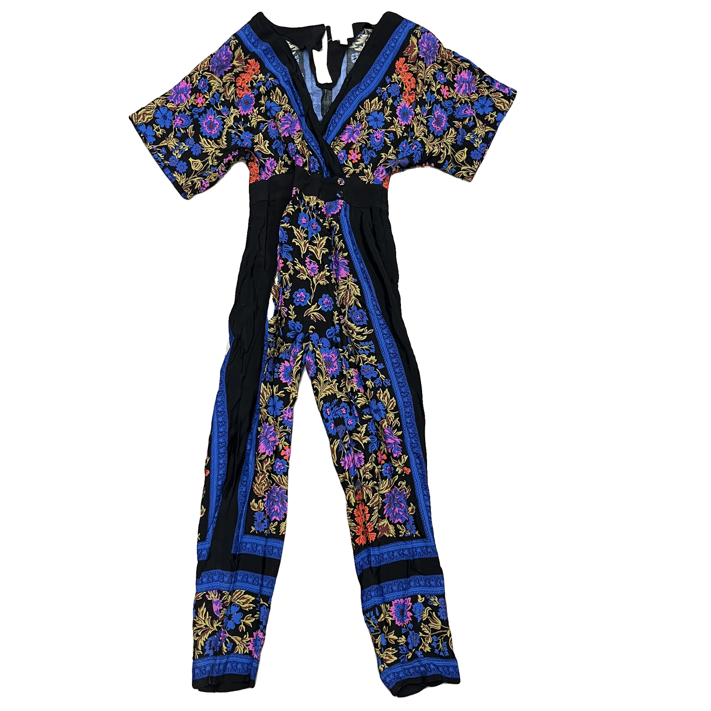 Jumpsuit By Anthropologie In Black & Blue, Size: Xs