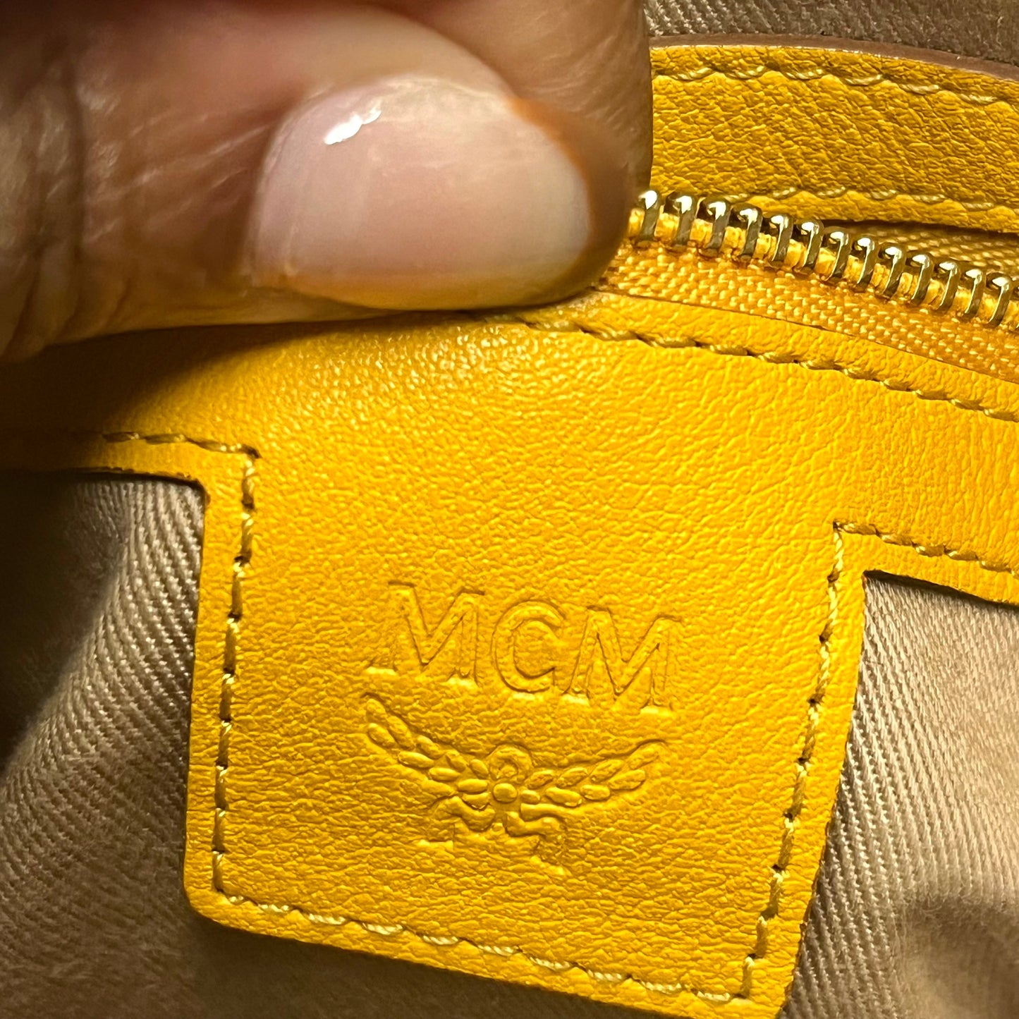 Crossbody Luxury Designer By Mcm, Size: Medium