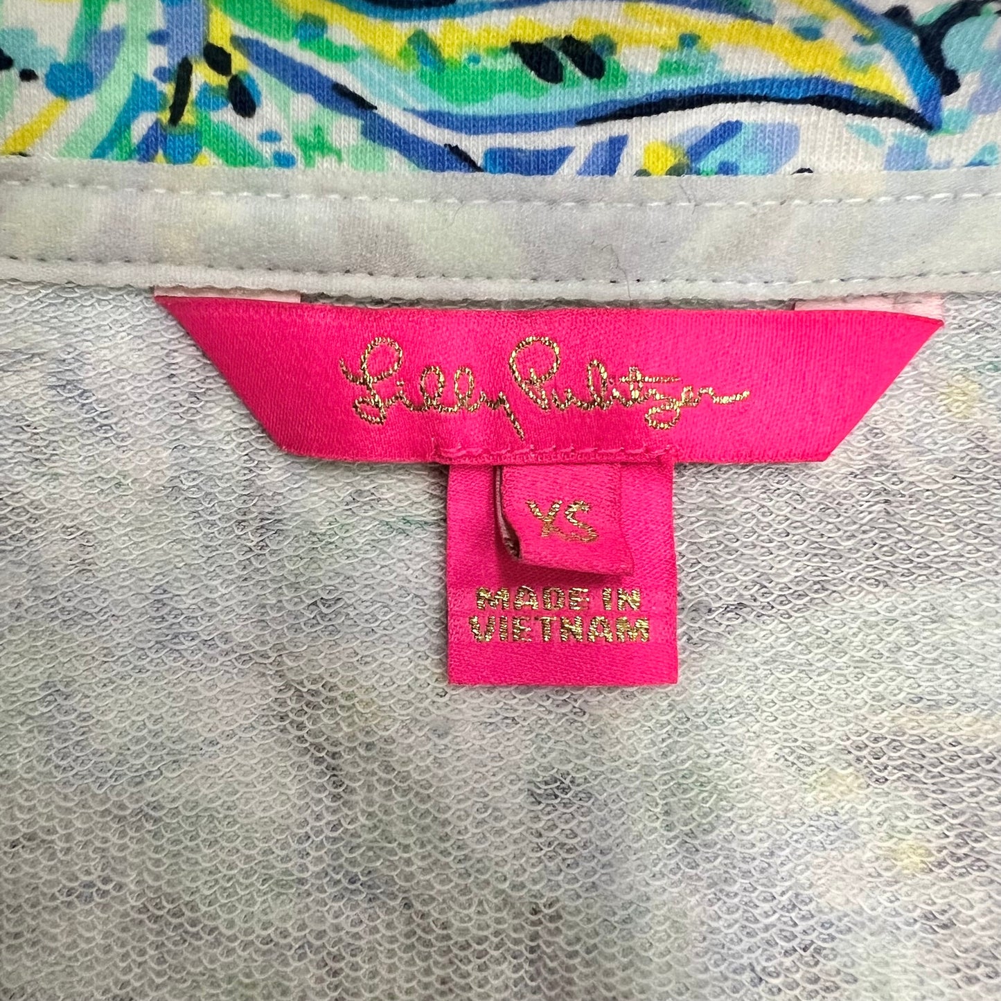 Sweatshirt Designer By Lilly Pulitzer In Blue & Green, Size: Xs