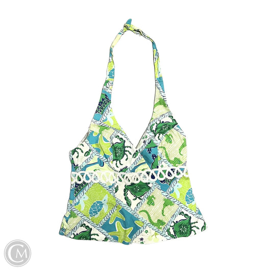 Top Sleeveless Designer By Lilly Pulitzer In Blue & Green, Size: S