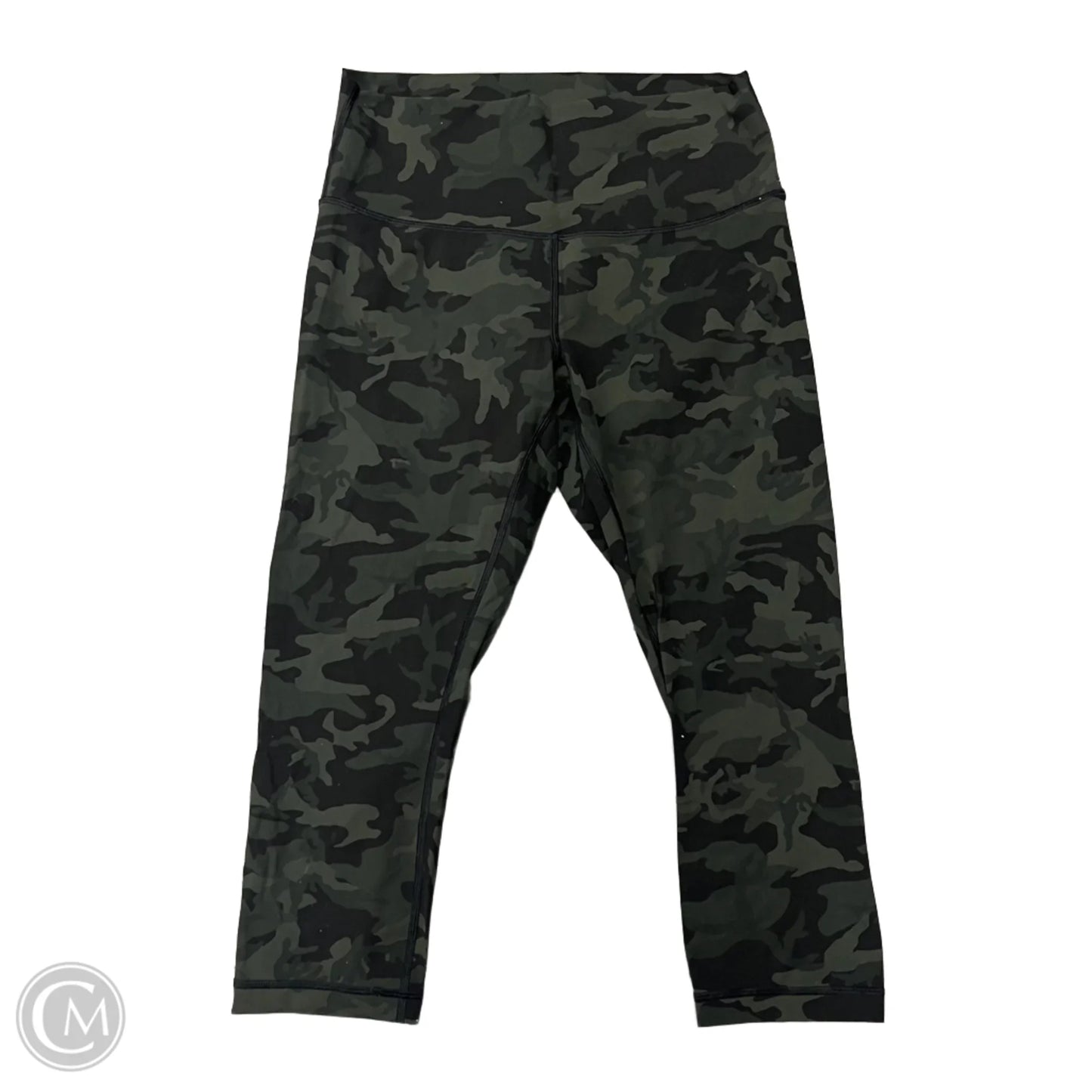 Athletic Capris By Lululemon In Camouflage Print, Size: 10